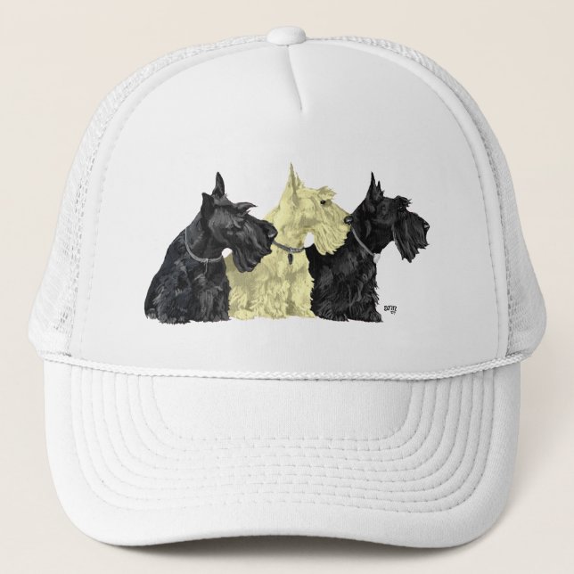 Boné Terriers Escoceses Preto e Trigo (Frente)