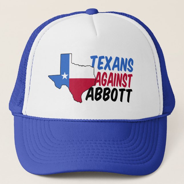 Boné Texanos contra Greg Abbott por Democrata Governado (Frente)