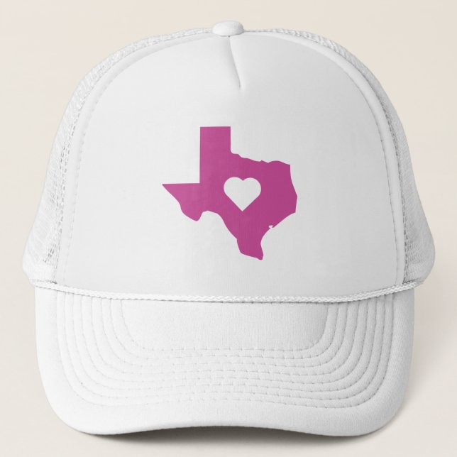 Boné Texas cor-de-rosa (Frente)