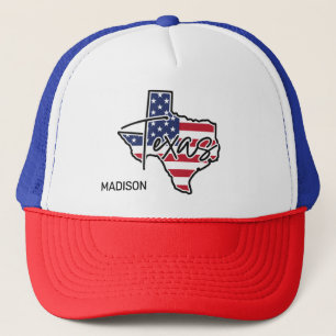 Boné Texas de nome personalizado