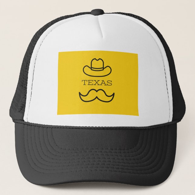 Boné Texas em amarelo 2 (Frente)