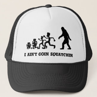 Boné Texto de evolução do Funny Gone Squatchin