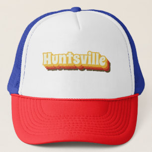 Boné Texto de Vintage do Huntsville Retro