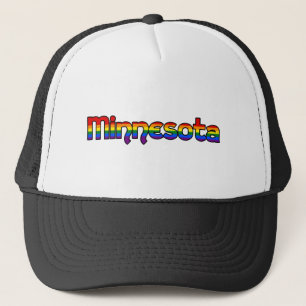 Boné Texto do Rainbow para o Minnesota