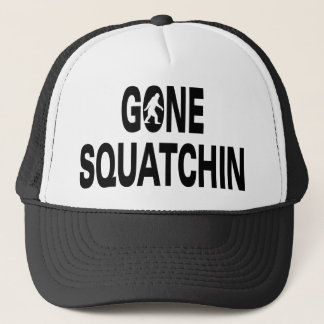 Boné Texto ido do preto do squatchin