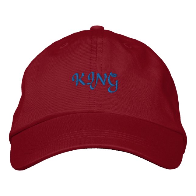 Boné TEXTO KING crie seu próprio texto-Boné Visor Elega (Frente)