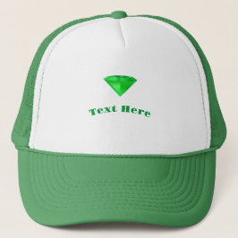 Boné Texto Personalizado com Diamante Gráfico Aqui Nome