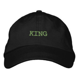 Boné Texto personalizado do KING Impresso Black Hat Per
