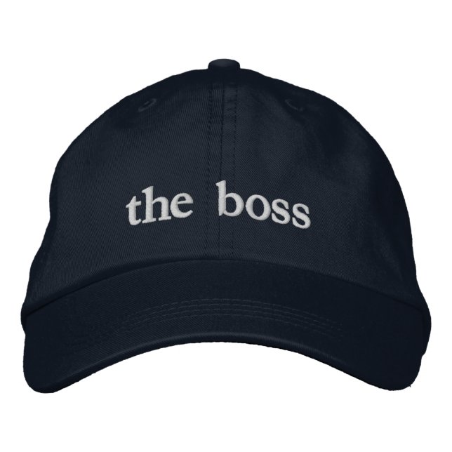 Boné Texto Personalizado O Chefe (Frente)