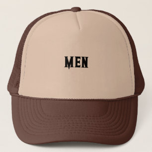 Boné Texto Personalizado para HOMENS Cor Bege e Marrom