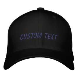 Boné Texto personalizado personalizado preto Cinza suas