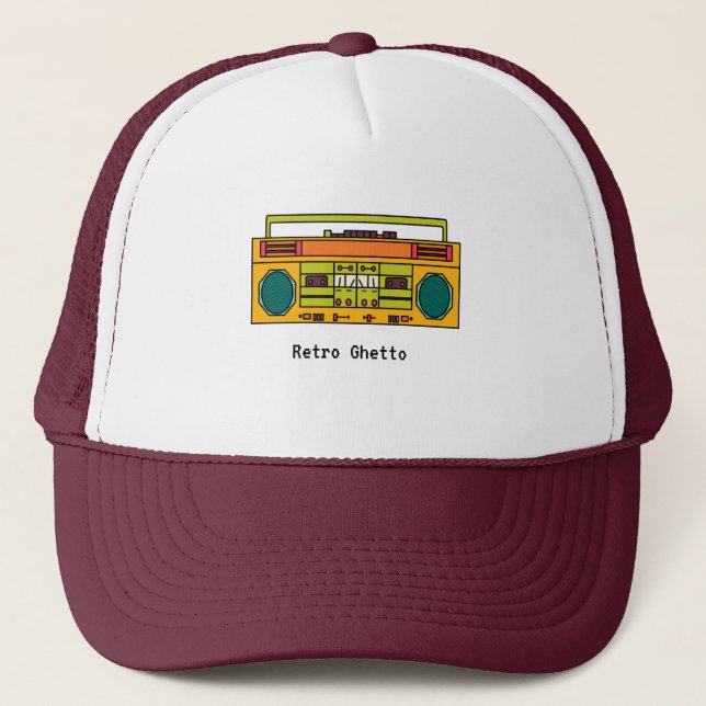 Boné texto personalizado rádio retrô (Frente)