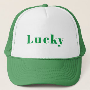 Boné Texto Sortudo Personalizado Impresso Bonito-Cap Ve