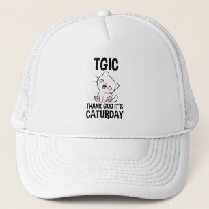 Boné TGIC Graças a Deus É Caturday