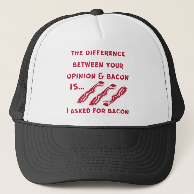 Boné The Difference Between Your Opinion & Bacon I Aske (Frente)