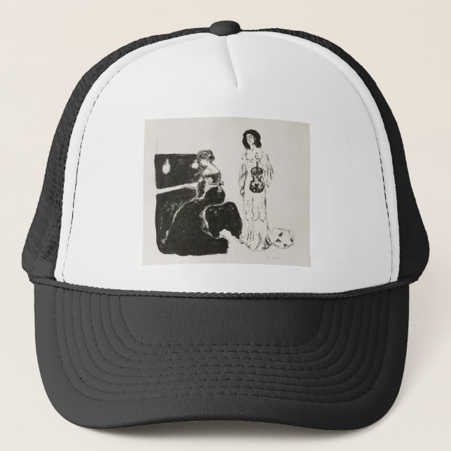 Boné The Violin Concert (1903), por Edvard Munch. (Frente)