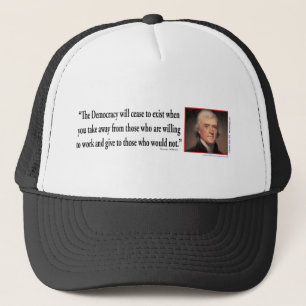 Boné Thomas Jefferson - democracia das citações