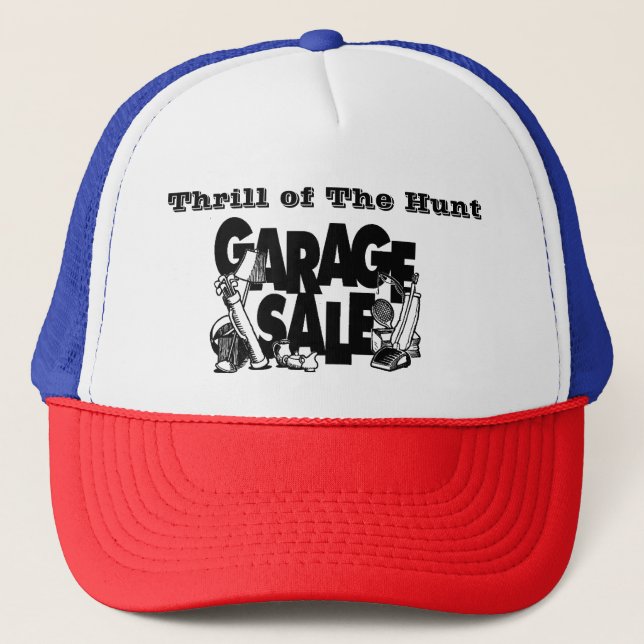 Boné Thrill of Hunt Garage Sale Truckers Ha (Frente)