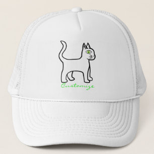 Boné Thunder_Cove do Gato de Olhos Verdes Minimalista