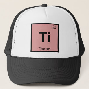 Boné Ti - Química do Titânio Símbolo da Tabela Periódic
