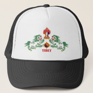 Boné Tibete e bandeira tibetana: Leões de Neve / Camin