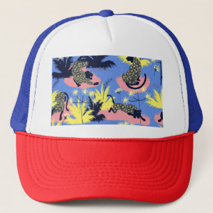 Boné Tigre geométrico, leopardo: padrão infantil.