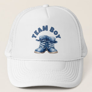 Boné Time Boy Cute Little Blue Baby Boots Revisão de Gê