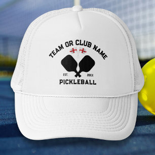 Boné Time de Pickleball Clube Nome da Cidade Bandeira d
