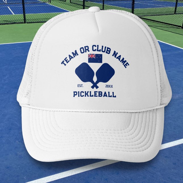 Boné Time de Pickleball Clube Nova Zelândia Bandeira NZ (Criador carregado)