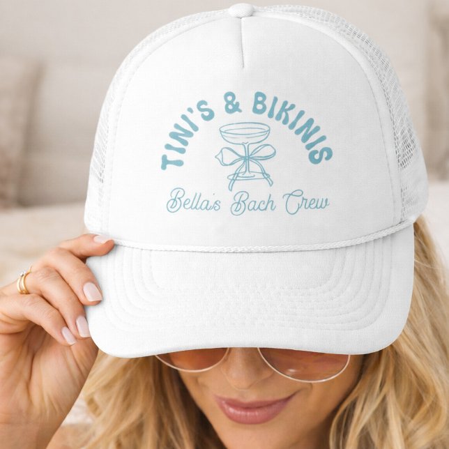 Boné Tinis & Bikinis Trucker | Despedida de Soltei (Criador carregado)