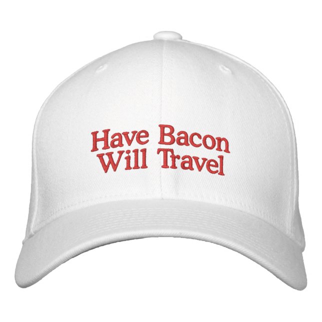 Boné Típica de Bacon Will Viagem (Frente)