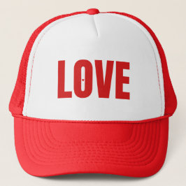 Boné Tipografia "AMOR" Vermelha Minimalista
