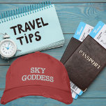 Boné Tipografia da Deusa Céu, Wanderlust, Simples<br><div class="desc">Tipografia da Deusa Céu,  Wanderlust,  Boné Simples Bordado de Baseball. Ignore sua paixão pela aventura com nosso boné Wanderlust. Este boné na moda apresenta um design que fala ao coração de cada entusiasta do viagem. Copyright Soar Em Designs De Estilo.</div>