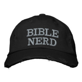 Boné Tipografia de Bíblia Nerd Cristã Divertida