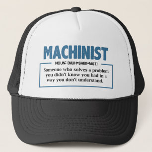 Boné Tipografia do Engenheiro de Definição do Machinist