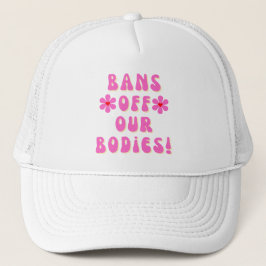 Boné Tipografia Rosa Retro 'Bans Off Our Bodies'