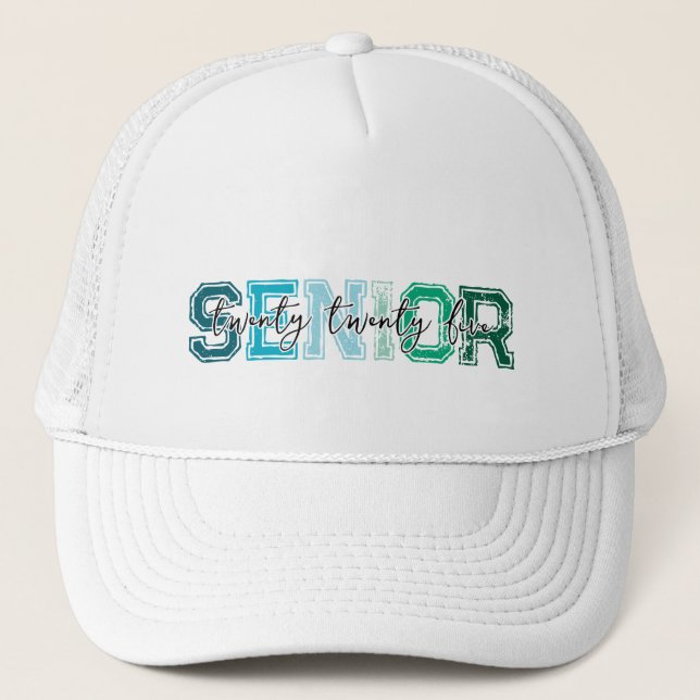 Boné Tipografia Sênior Azul Verde 2025 (Frente)