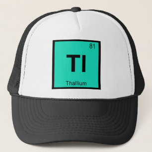 Boné Tl - Símbolo de Mesa periódica de química do t