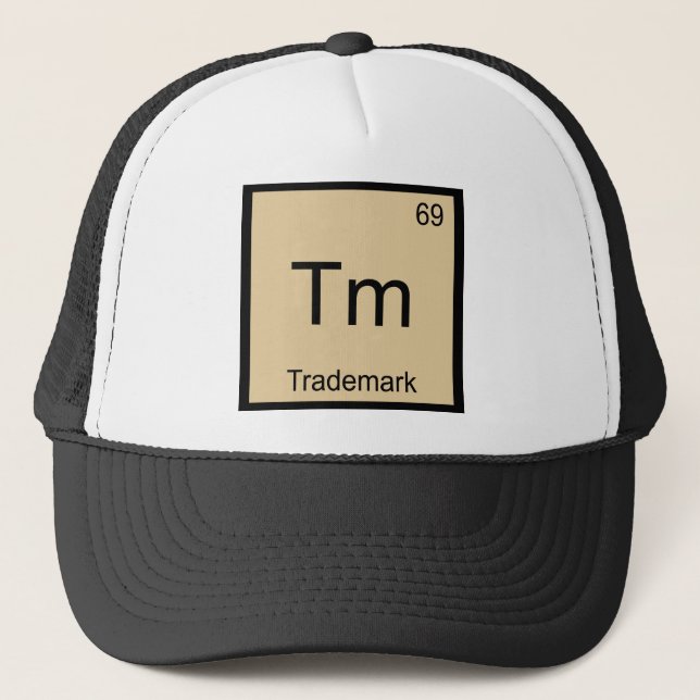 Boné Tm - Camiseta de símbolo de elemento de química en (Frente)