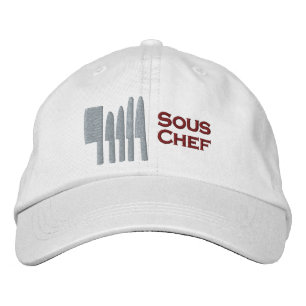 Boné Toca Bordada de Sous-chef