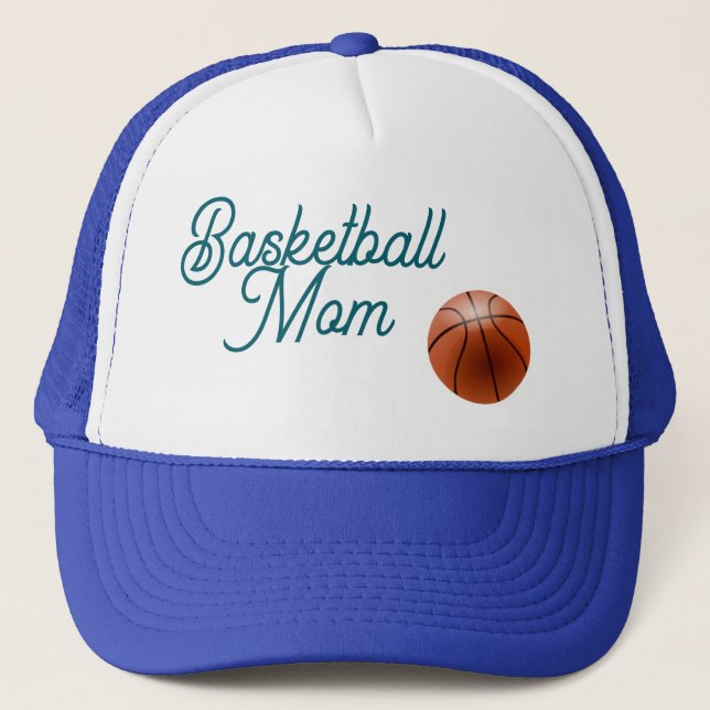 Boné Toca de Mãe de Basquete Azul e Branco (Frente)