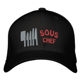 Boné Toca de Sous Chef de Facas Bordada