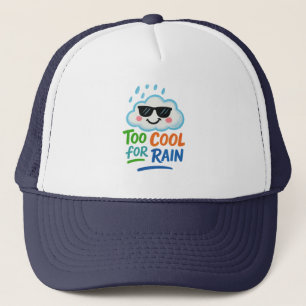 Boné Too Cool for Cute Rain Fun Cloud Any Person