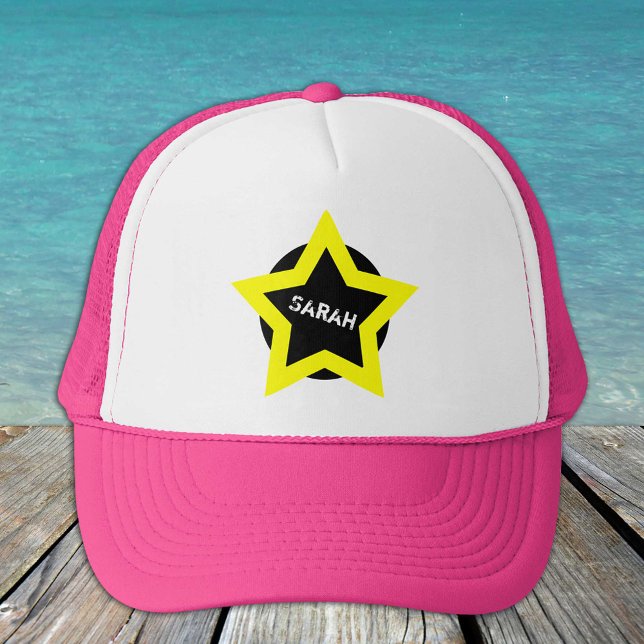 Boné Top Star & Sarah (nome) Moda - Trucker Hat (Criador carregado)