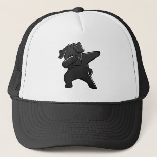 Boné Toque ligeiro preto engraçado do Pug