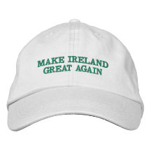 Torne a Irlanda Grande Novamente Chapéu Bordado Ir