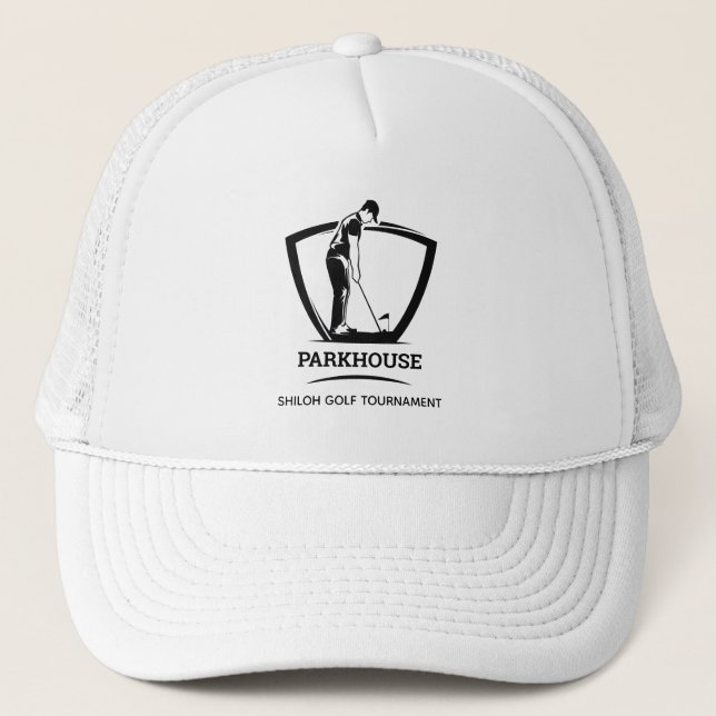 Boné Torneio de Golfe com Nome Personalizado do Golfist (Frente)
