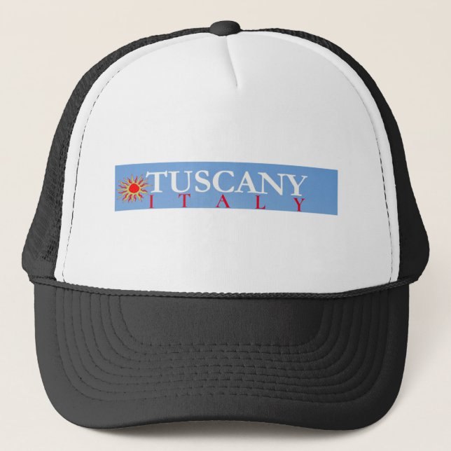 Boné Toscânia Itália Poster Trucker Hat (Frente)