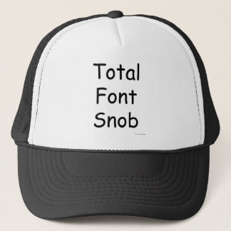 Boné Total Font Snob Comic Sans Fun Design