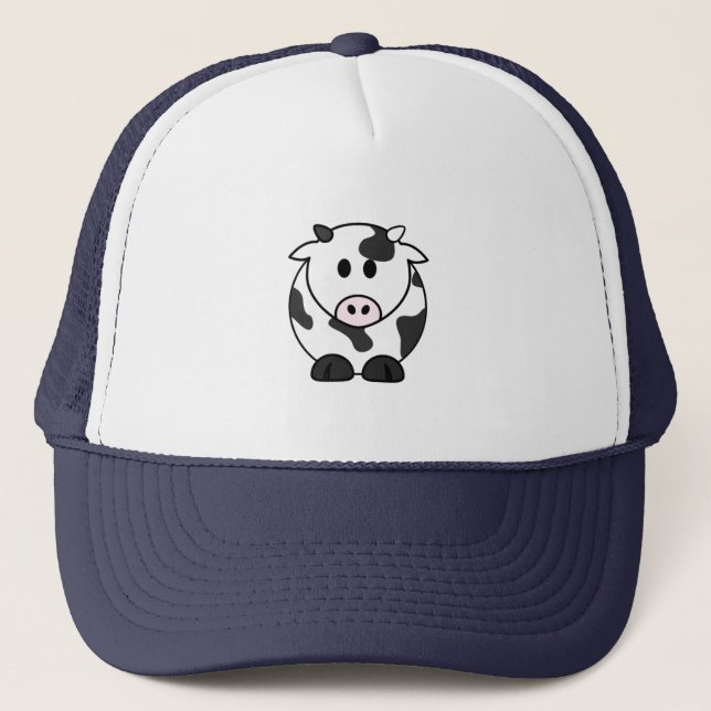 Boné Touca Cow Cutie – Gorro Bordado Kawaii (Frente)